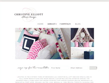 Tablet Screenshot of christineelliottdesigns.com